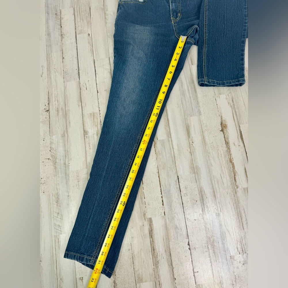 Cato Premium Jeans Women's 10 32x32 Blue Straight Leg high Rise - Picture 9 of 11